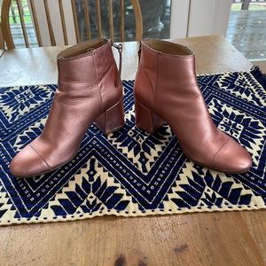 Madewell Metallic Pink Boots